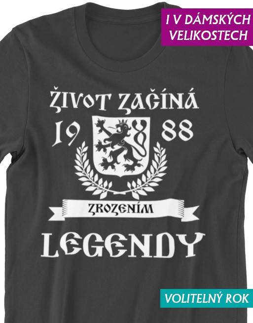 tričko zrození legendy