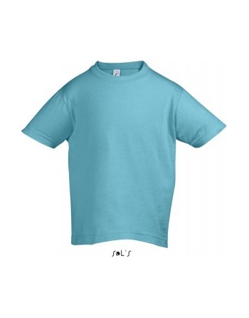 Dětská trička s potiskem pro mateřské školy Tyrkysová attol blue